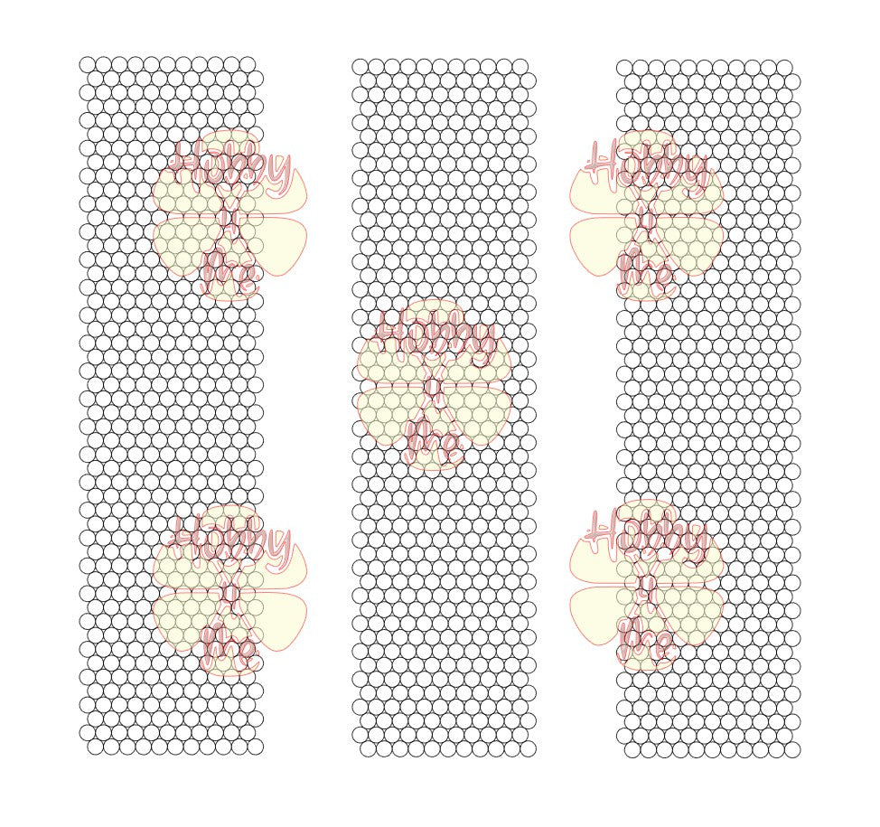 11x50 blank pen rhinestone template