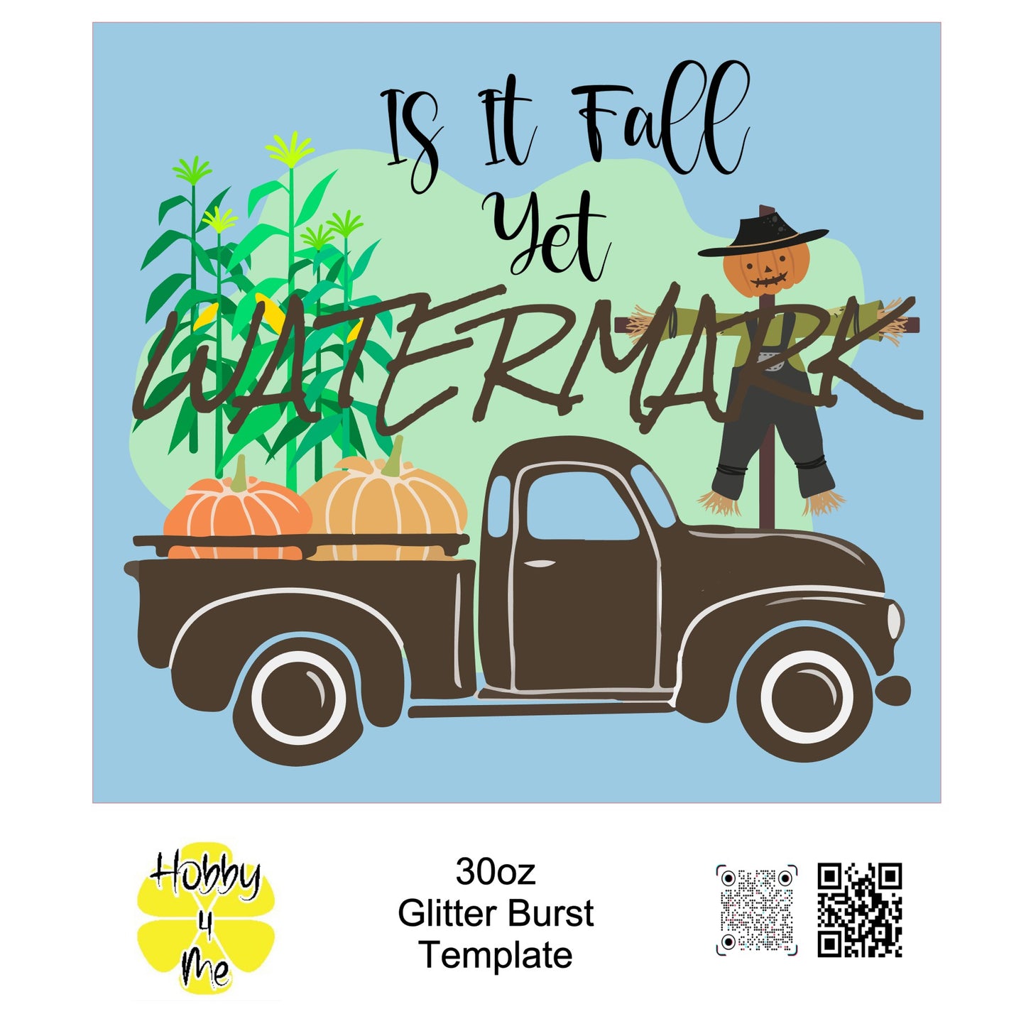 30oz Glitter Burst template