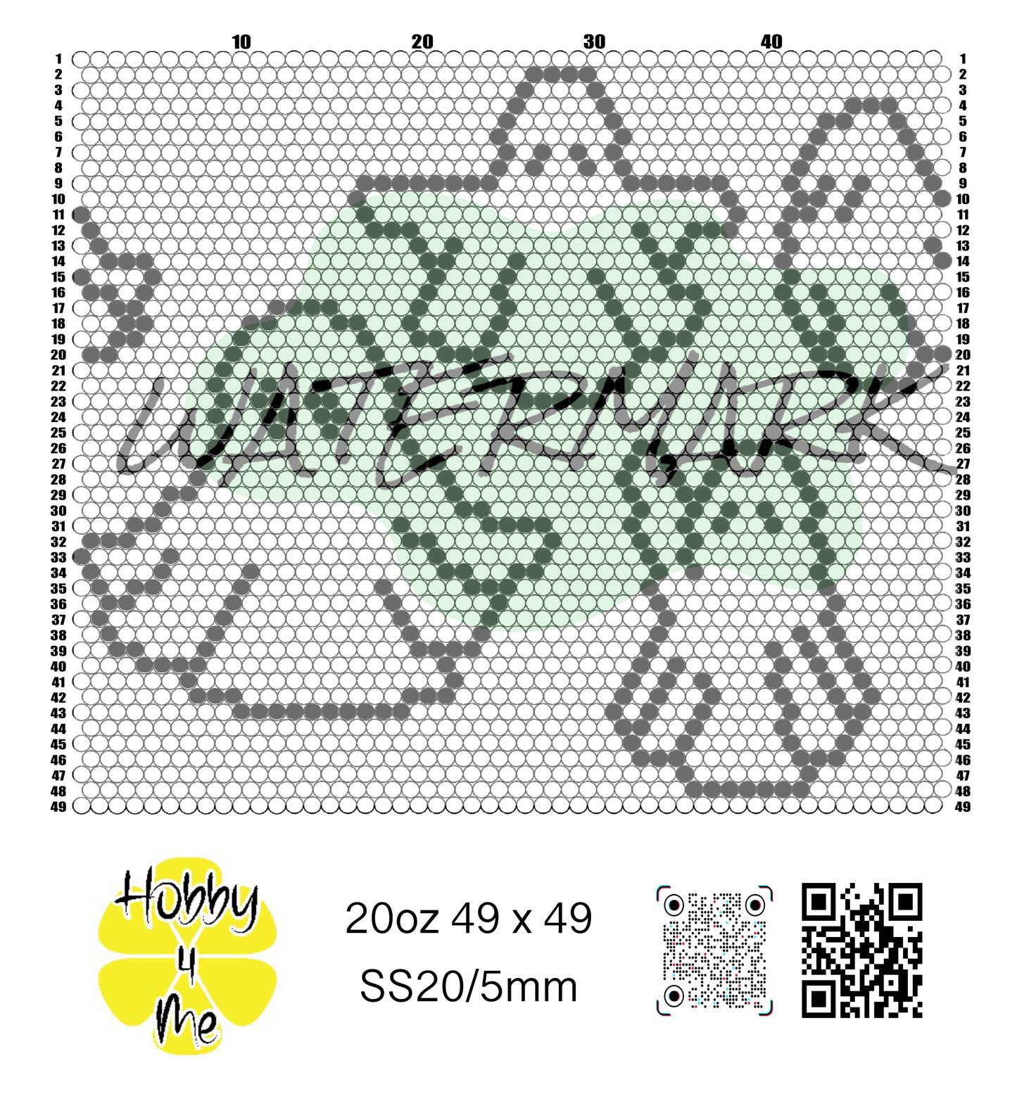 20oz tumbler template SS20/5mm