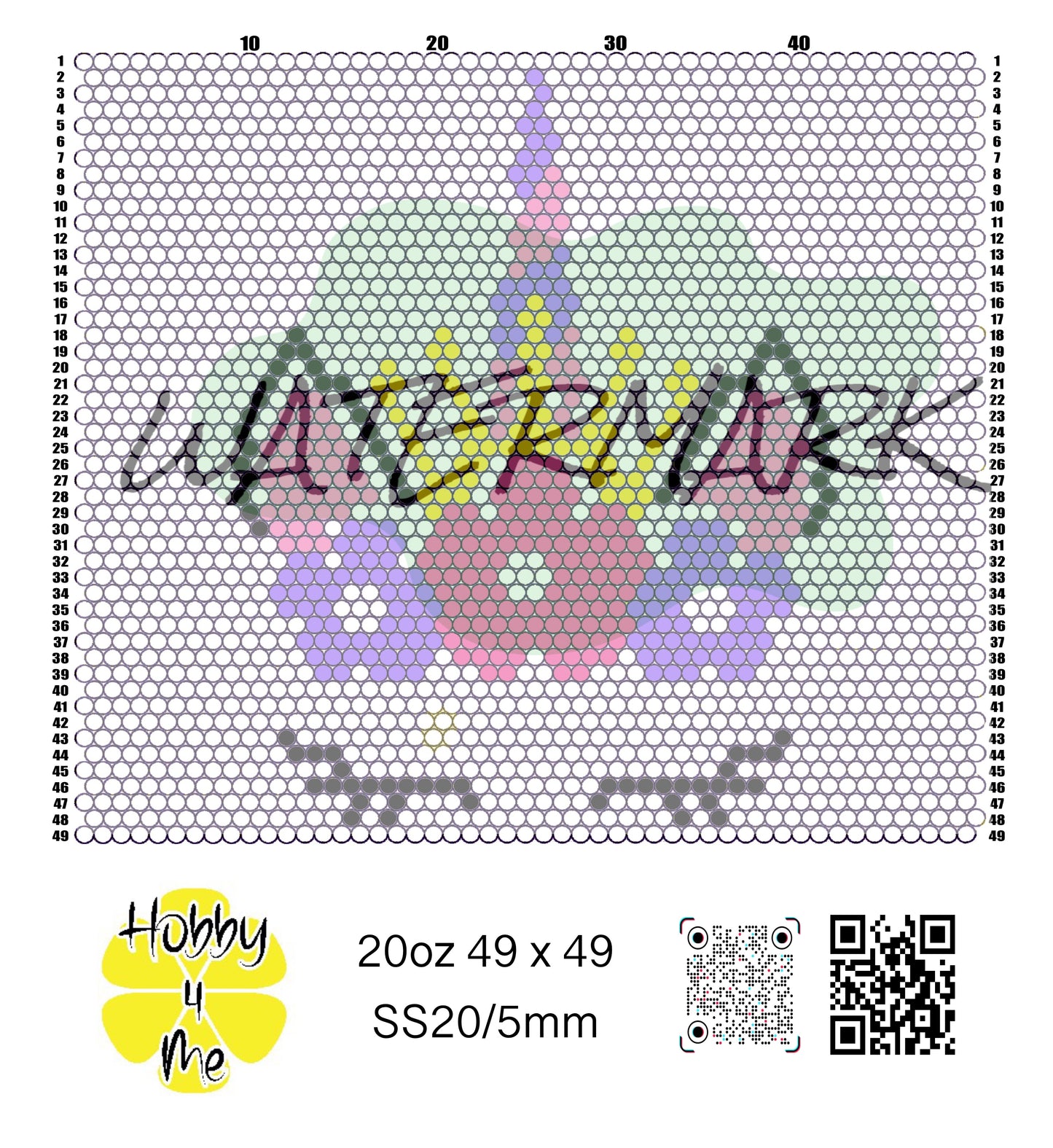 20oz tumbler template SS20/5mm