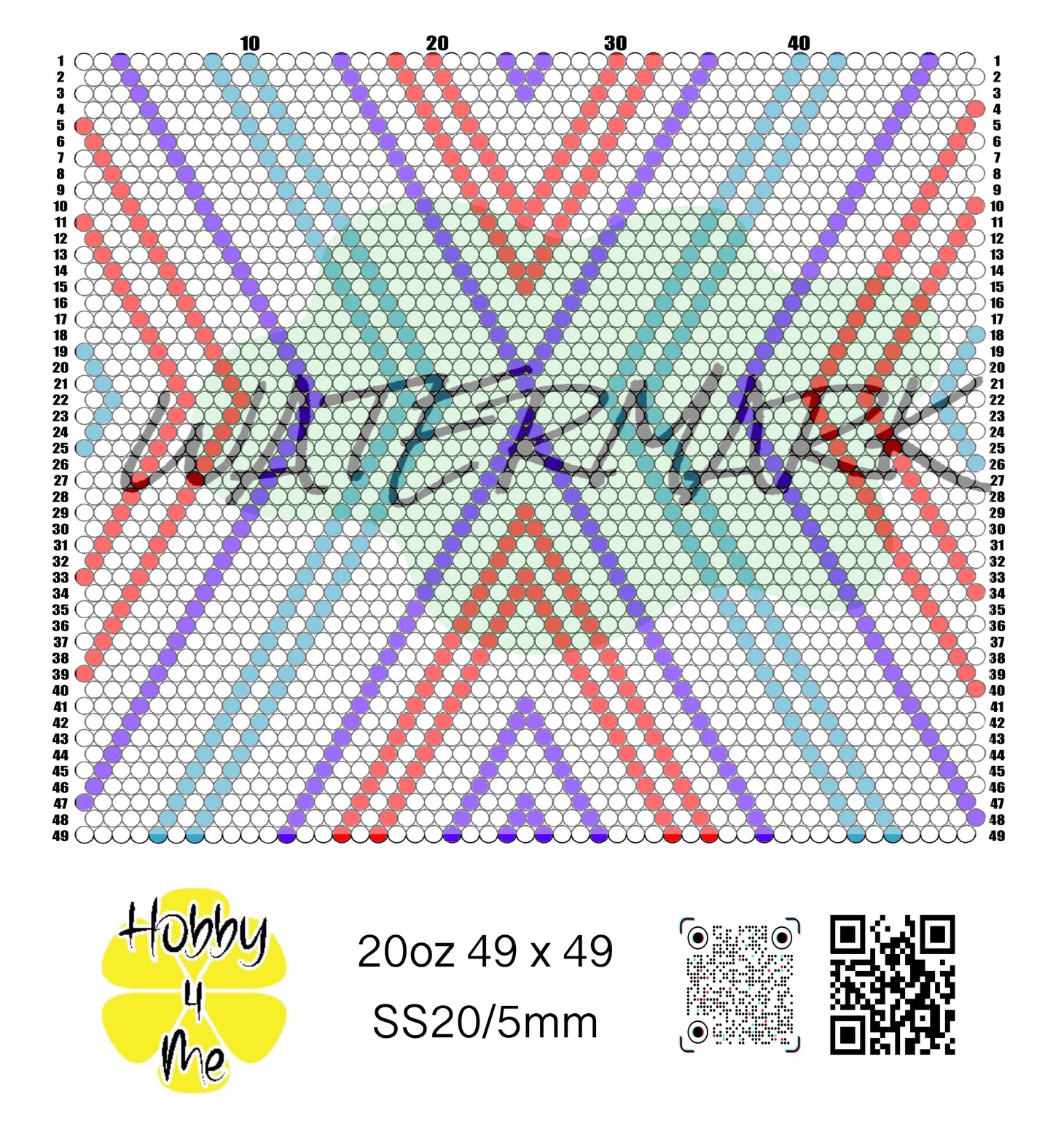 20oz tumbler template SS20/5mm