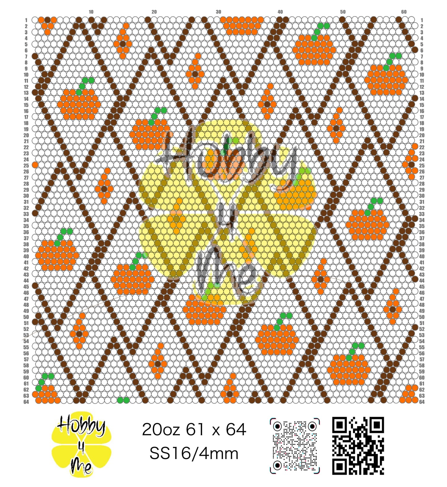 20oz Rhinestone tumbler template