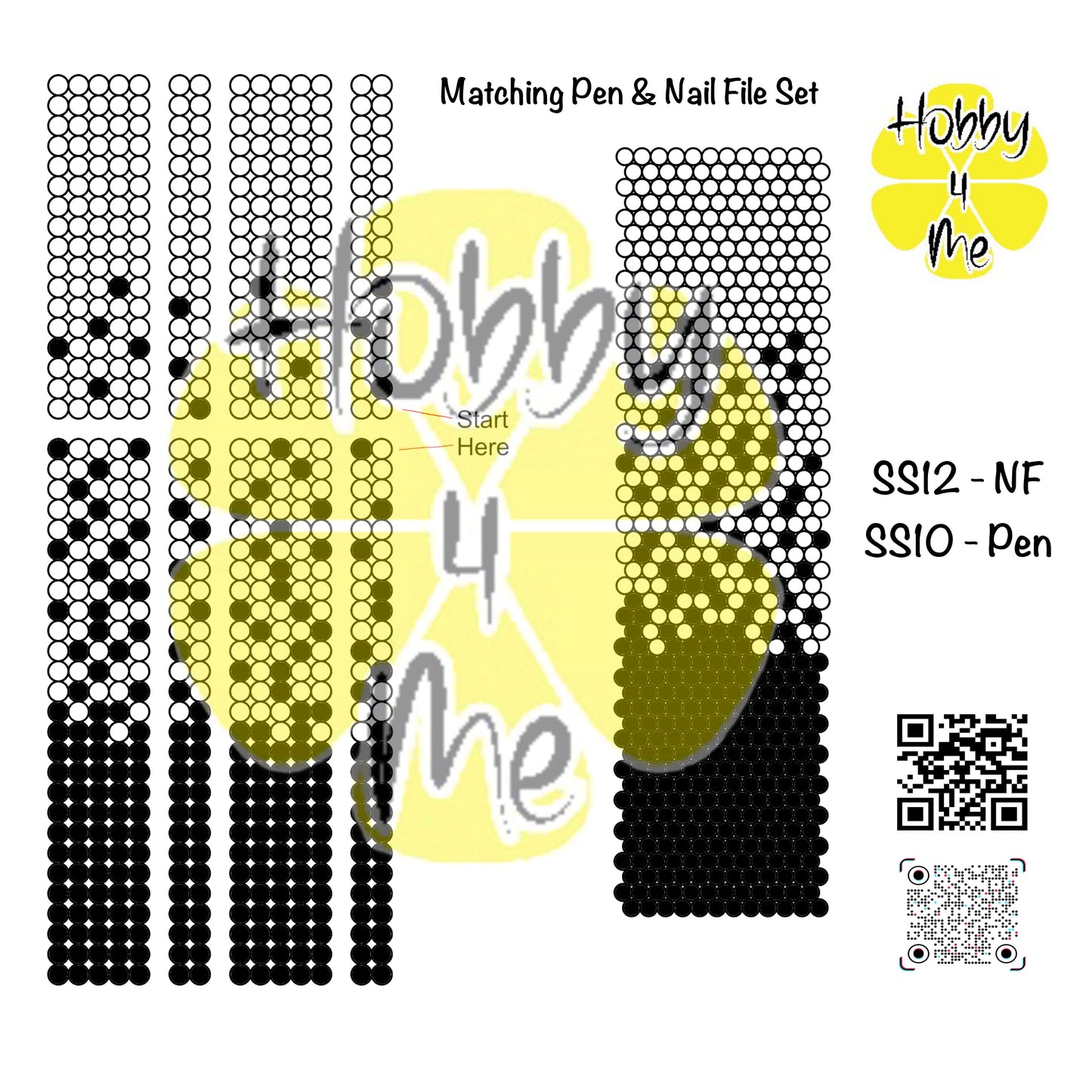 Pen and Nail File templates