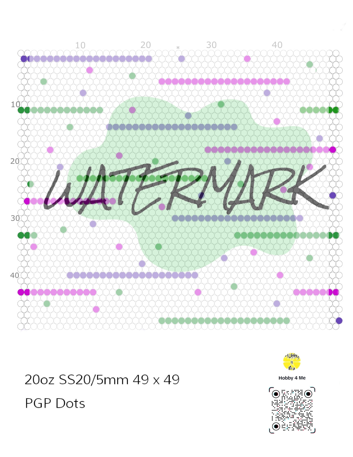 Tumbler template PGP Dots 20oz SS20/5mm