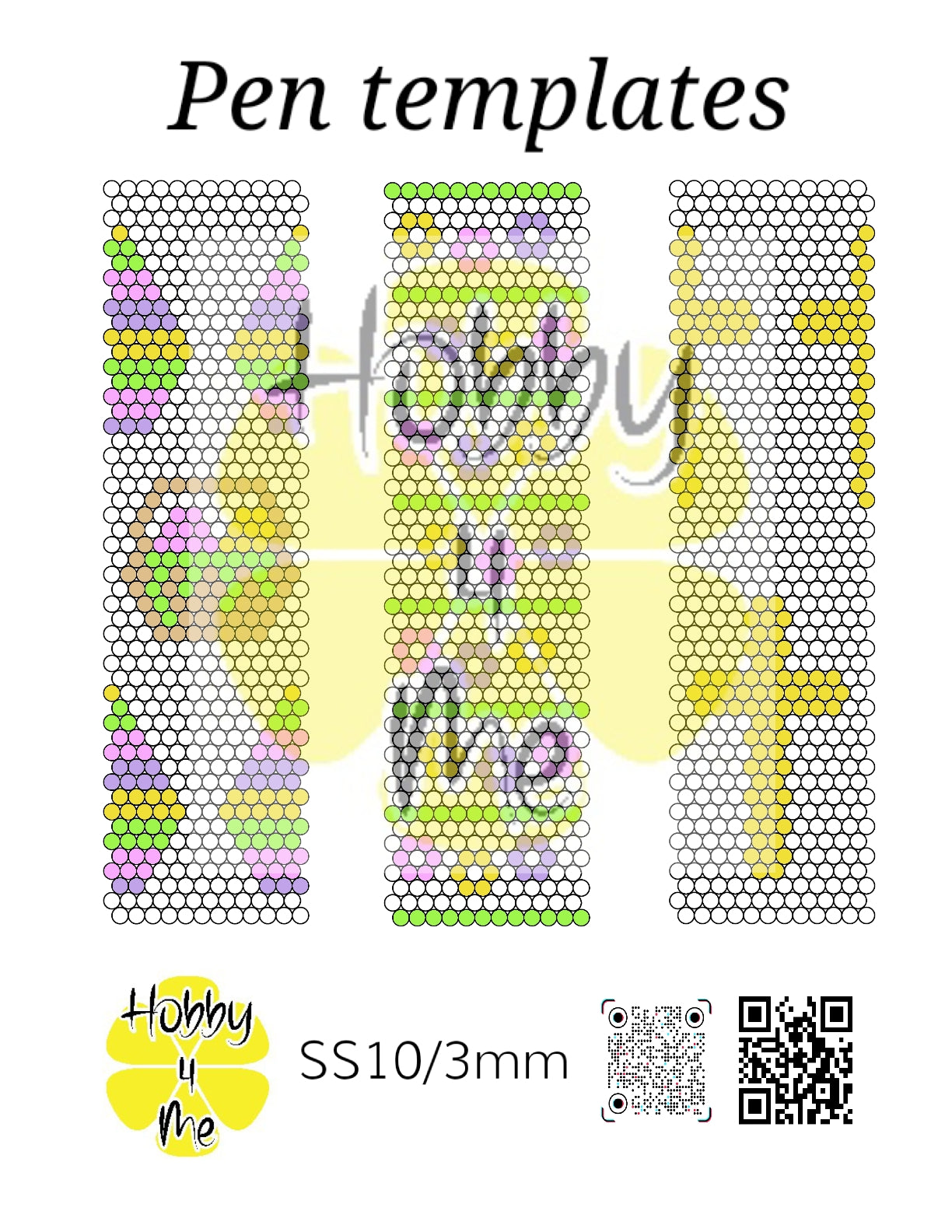 Pen templates 12x50