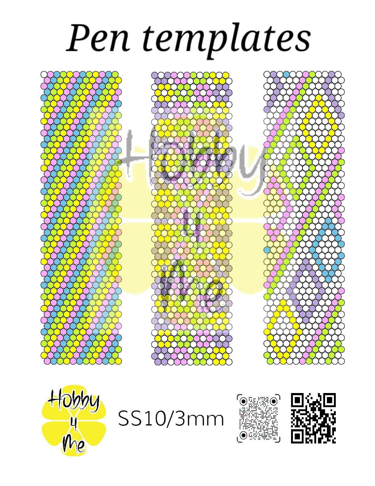 Pen templates 12x50
