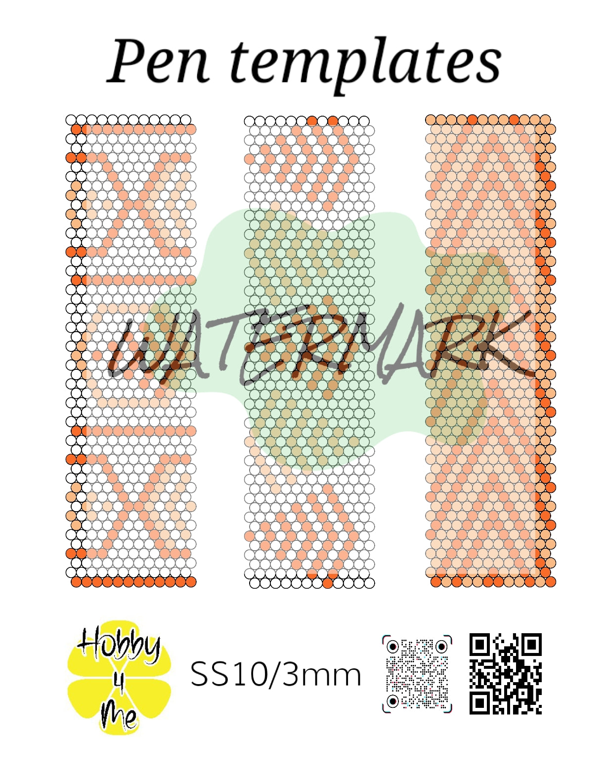 Pen templates 12x50