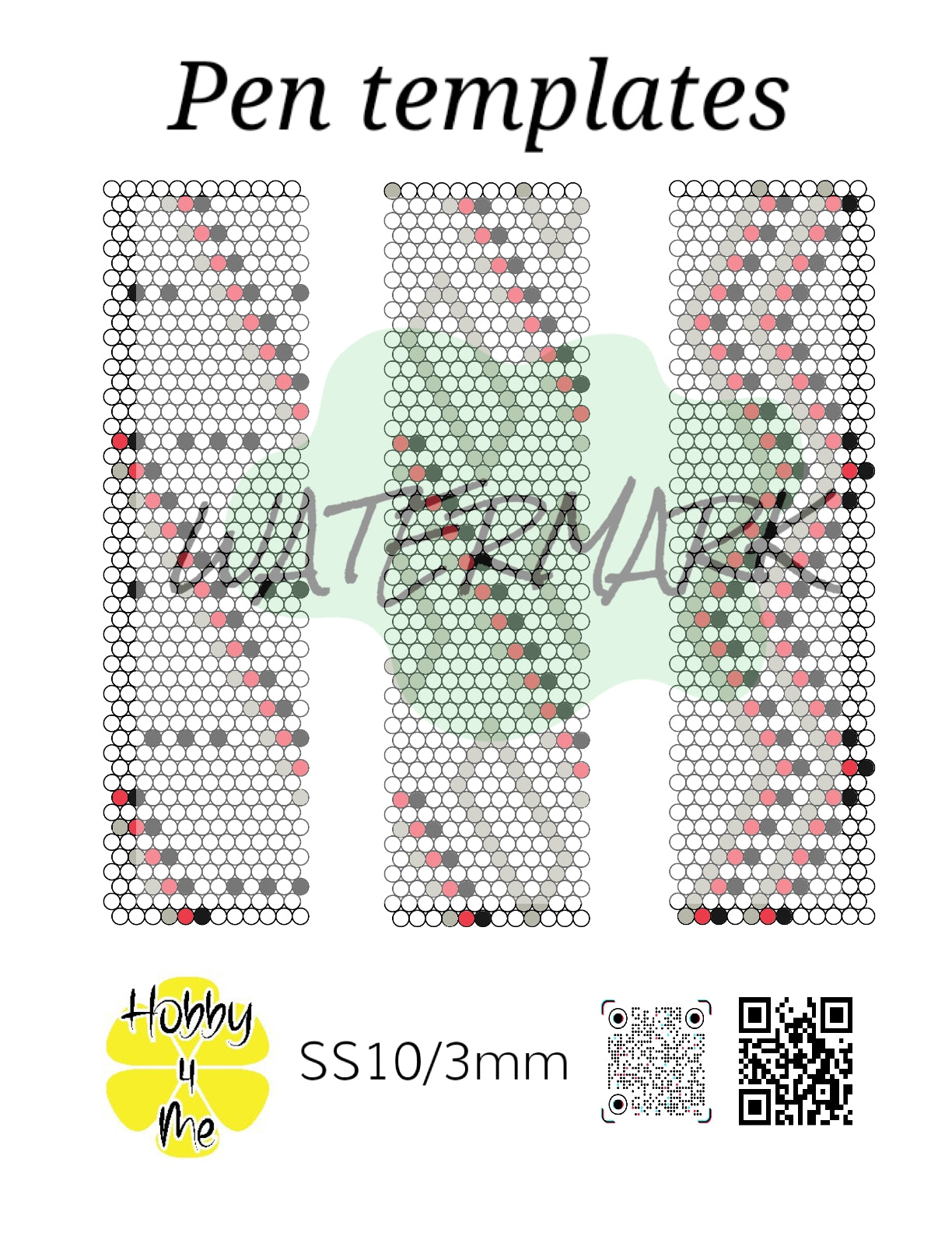 Custom rhinestone templates