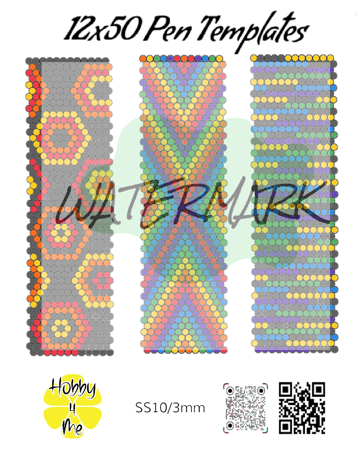 Pen templates 12x50