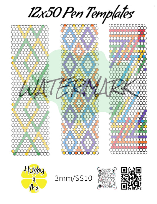 Pen templates 12x50