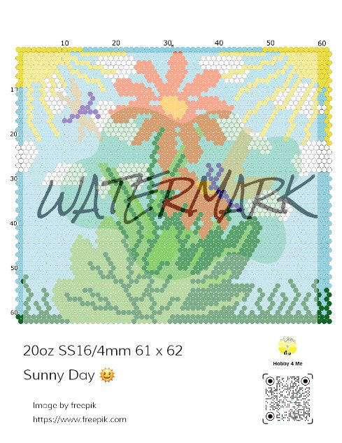 Tumbler template Sunny Day 20oz SS16/4mm