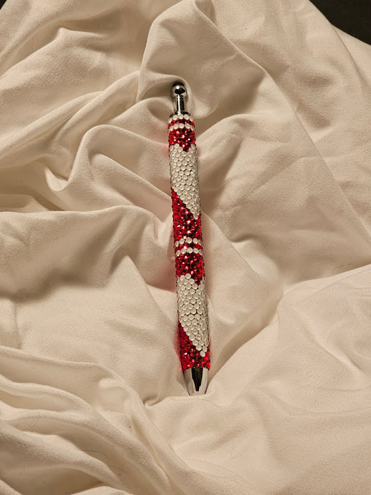 Valentines Glass rhinestone pen