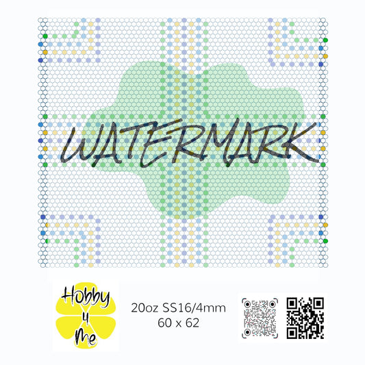 Tumbler template 20oz SS16/4mm 60 x 62 Plus Sign