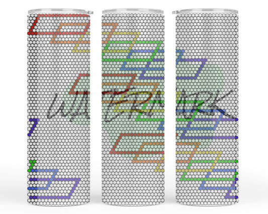 20oz tumbler template SS16/4mm