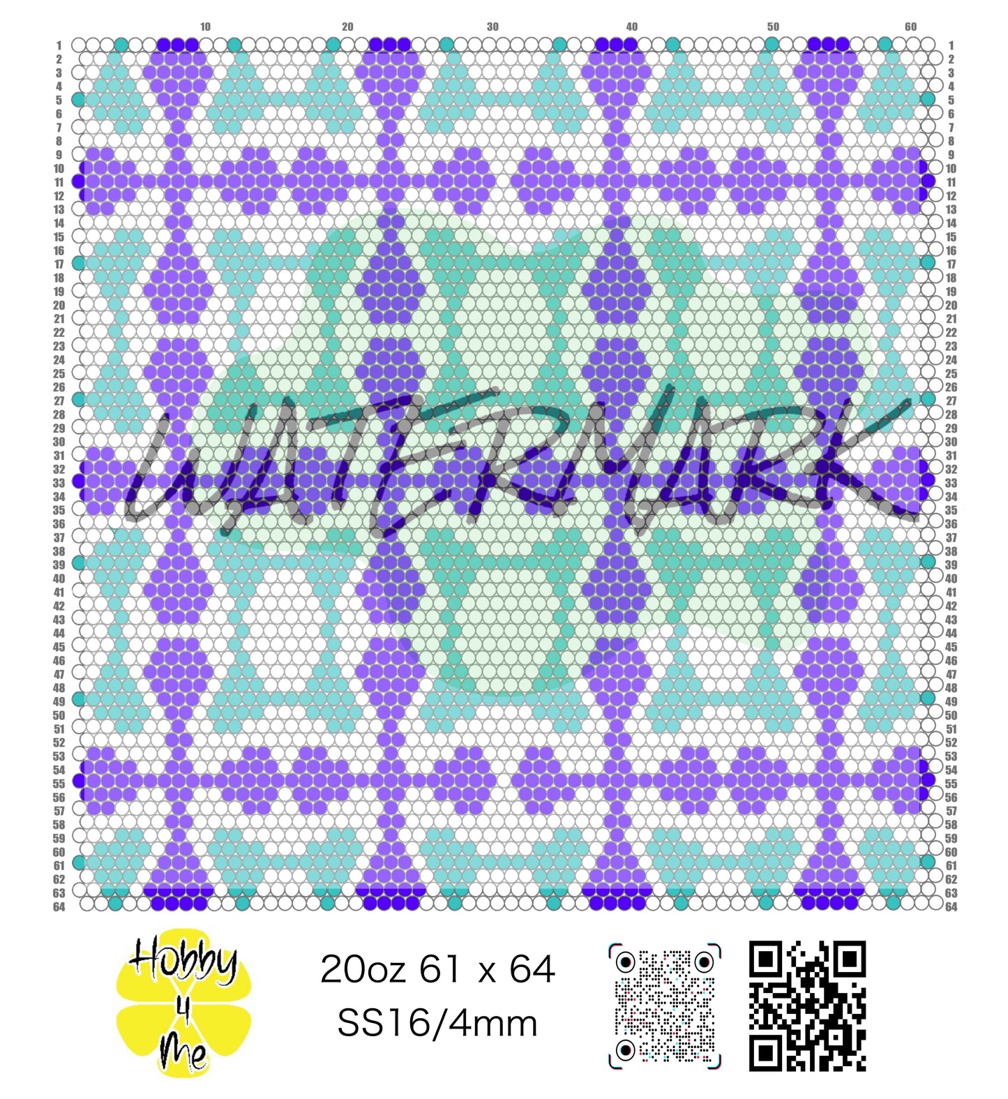 20oz tumbler template SS16/4mm