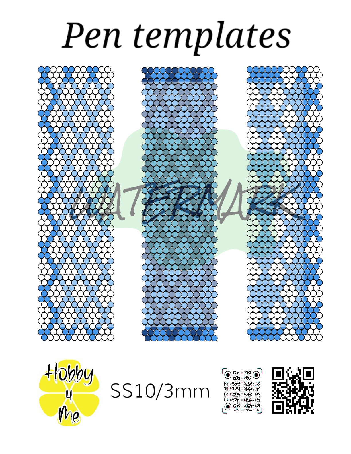 Pen templates 12x50
