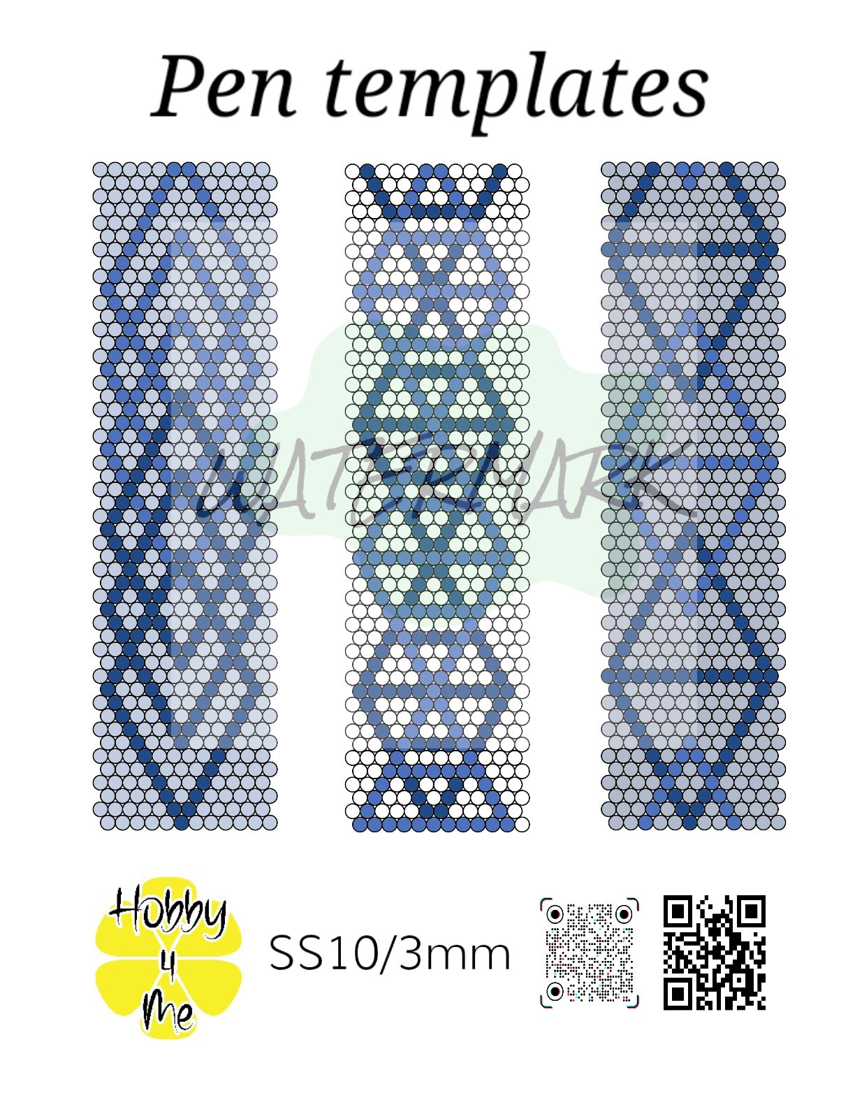 Pen templates 12x50