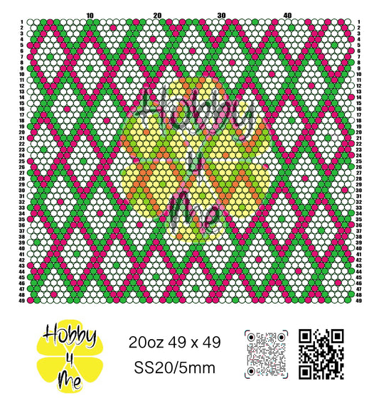 20oz Rhinestone tumbler template