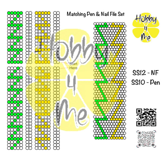 Pen and Nail File template set