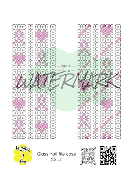 Nail file case templates, SS12/3mm