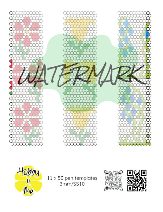 Pen templates 11 x 50