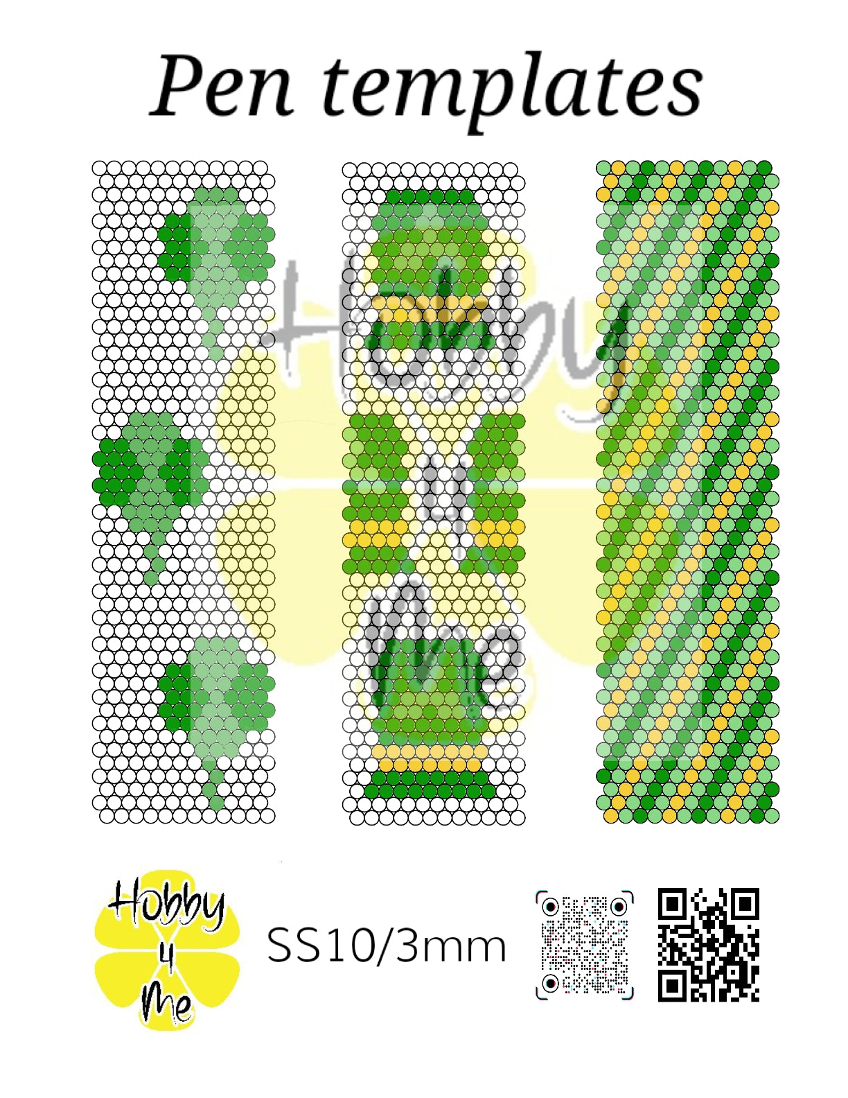 Pen templates 12x50