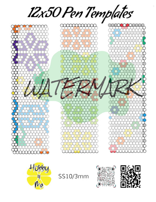 Pen templates 12x50