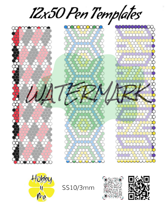 Pen templates 12x50
