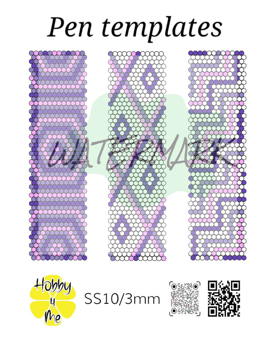 Pen templates 12x50