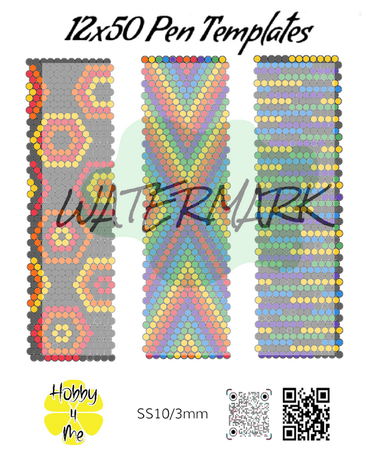 Pen templates 12x50