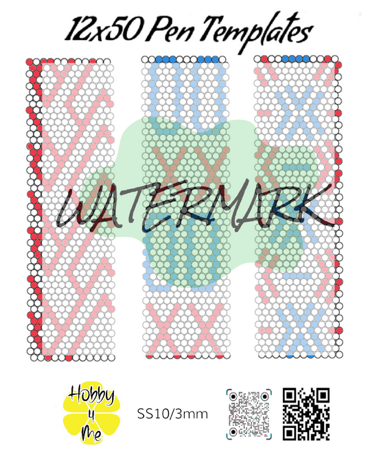 Pen templates 12x50