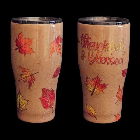 Thankful 30oz modern curve peek-a-boo
