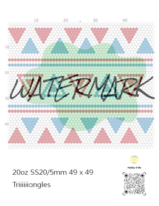 Tumbler template Triiiiiiangles 20oz SS20/5mm